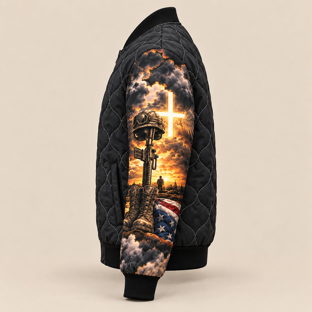 Honor the Fallen Military Quilted Jacket – view 5