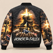 Honor the Fallen Military Quilted Jacket