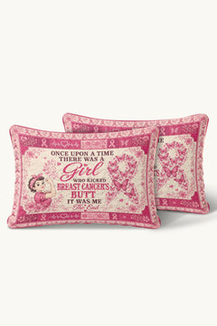 Kicked Breast Cancers Butt Rosie Riveter Quilt Pillows