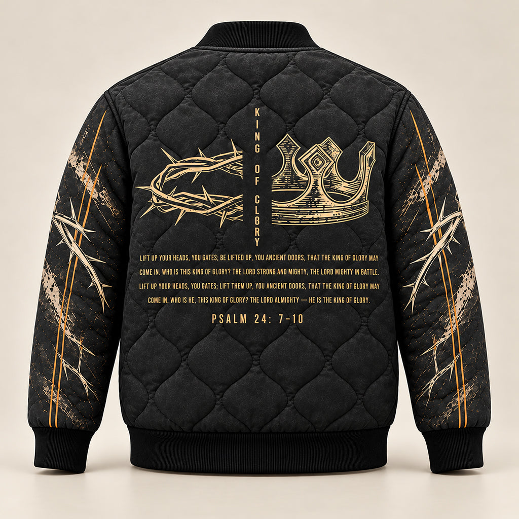 King of Glory Quilted Bomber Jacket – view 3