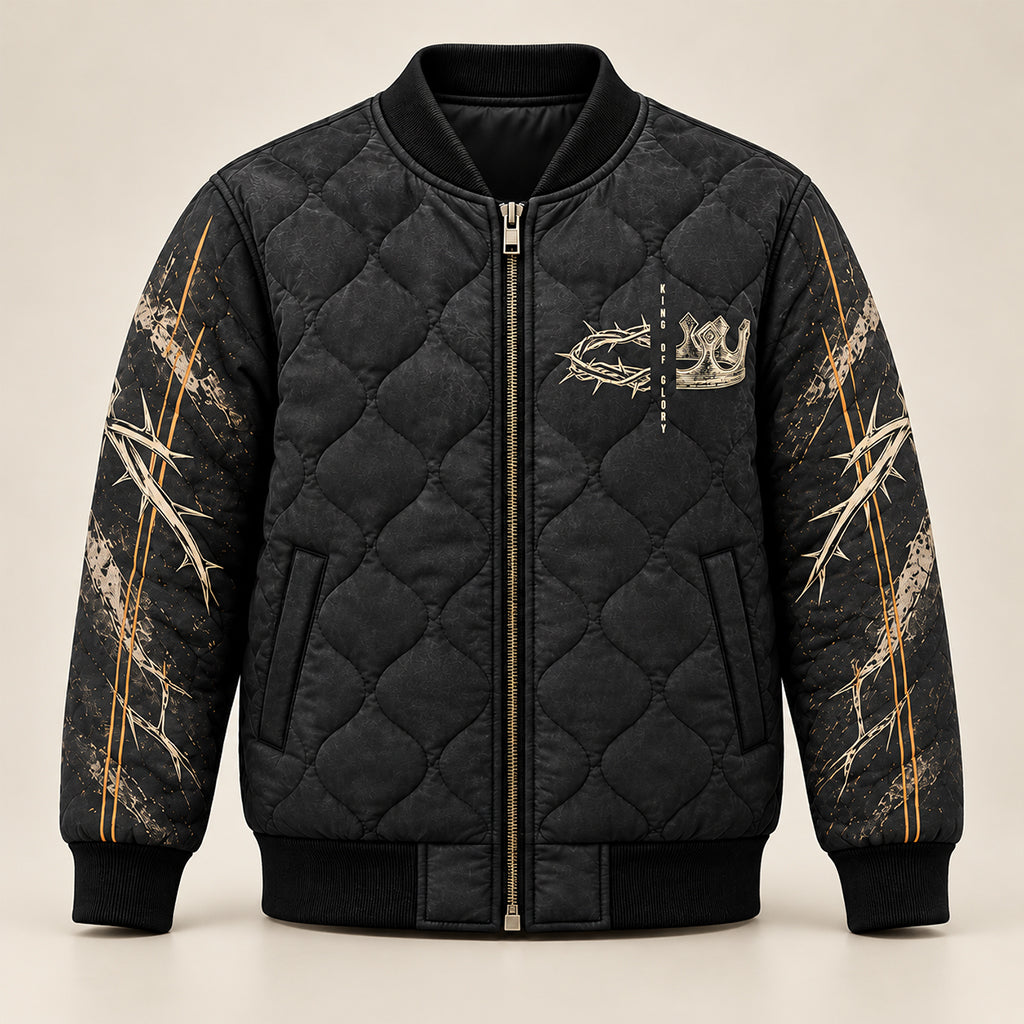 King of Glory Quilted Bomber Jacket – view 6