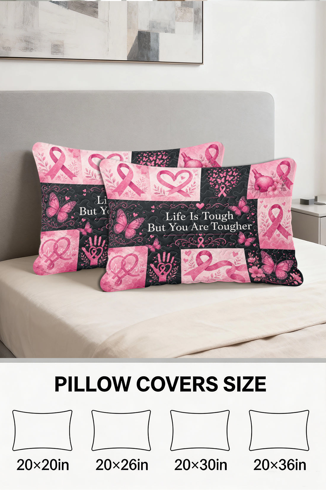 Life Is Tough You Are Tougher Warrior Quilt Pillows