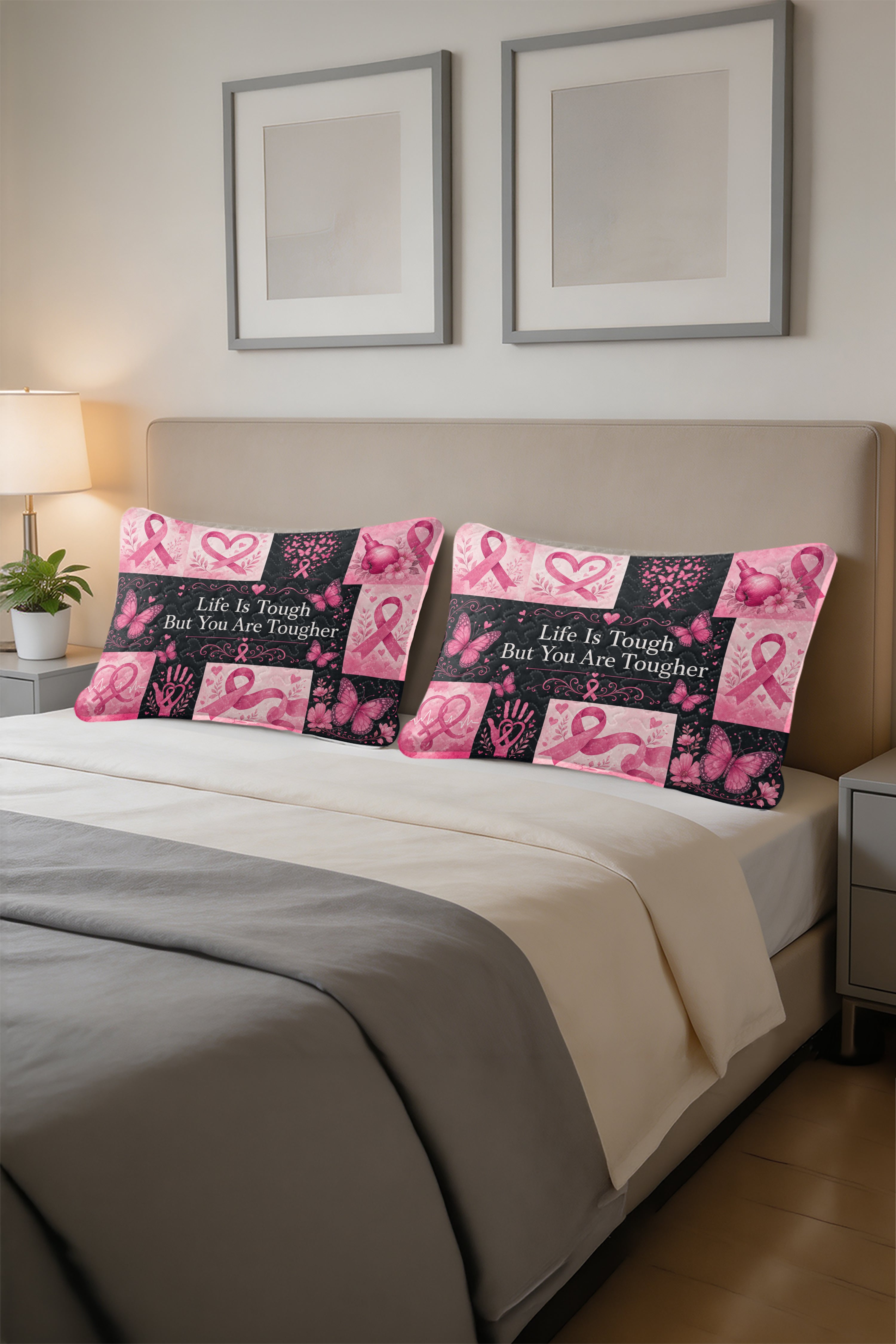Life Is Tough You Are Tougher Warrior Quilt Pillows