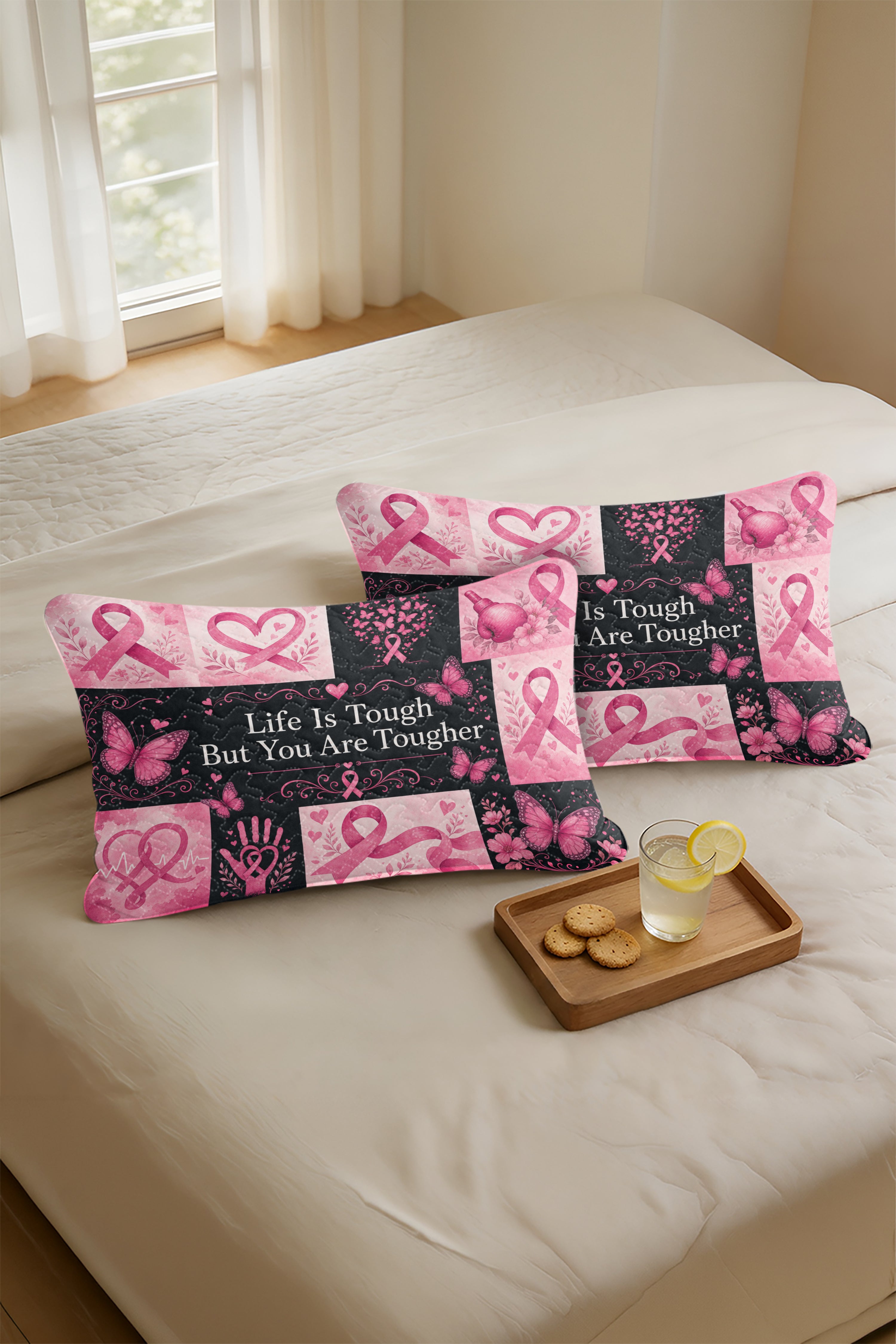 Life Is Tough You Are Tougher Warrior Quilt Pillows