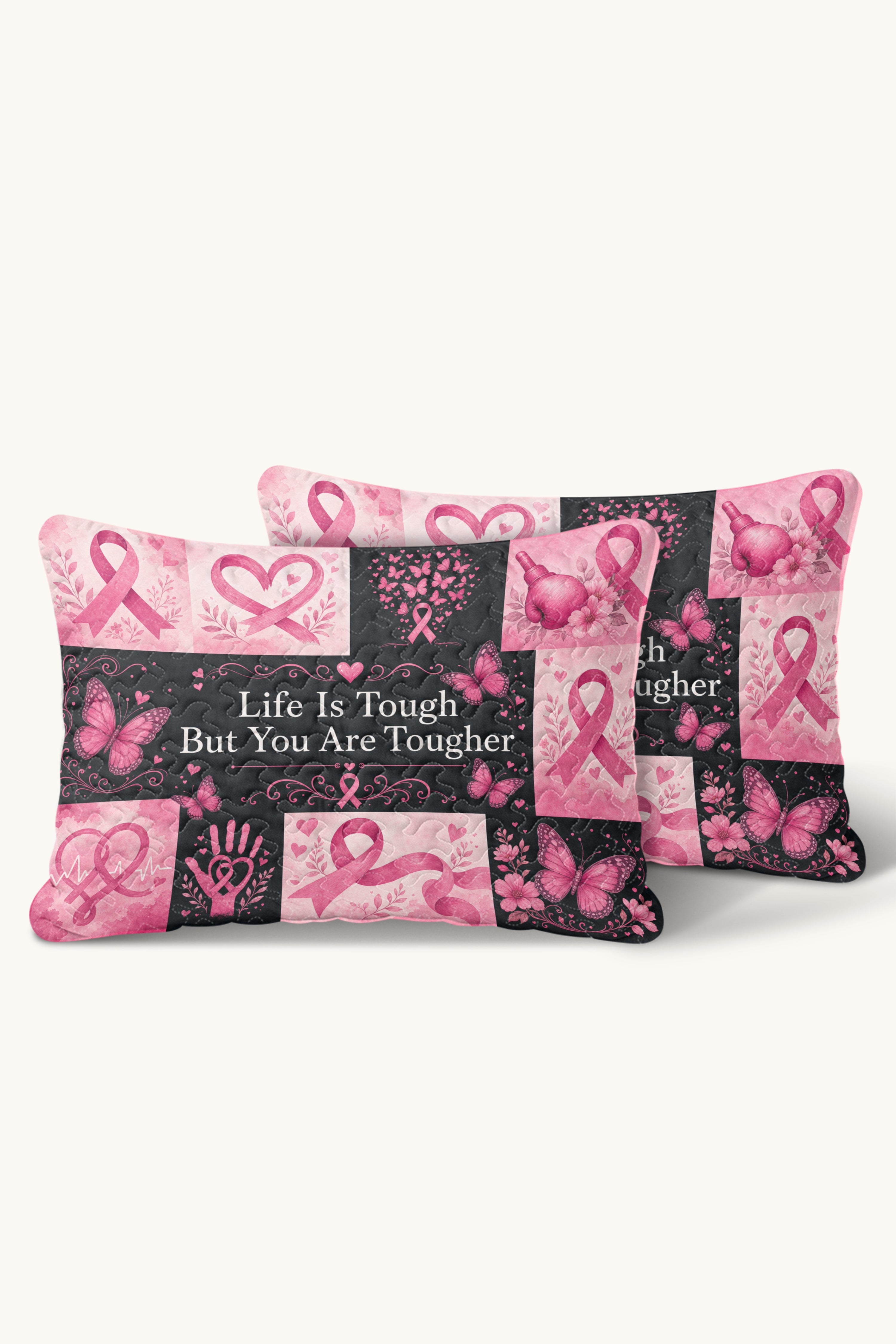 Life Is Tough You Are Tougher Warrior Quilt Pillows