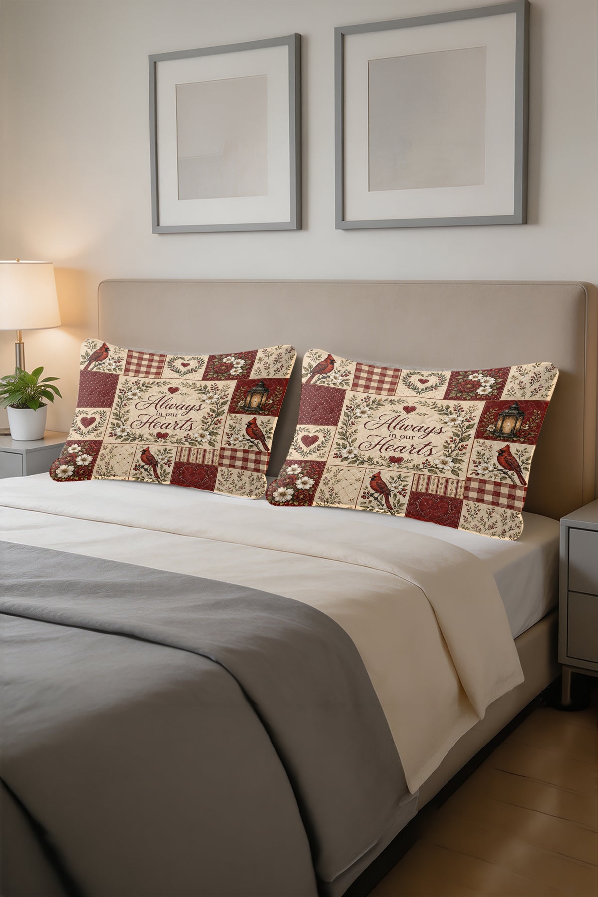 Red Cardinal Memorial Pillows
