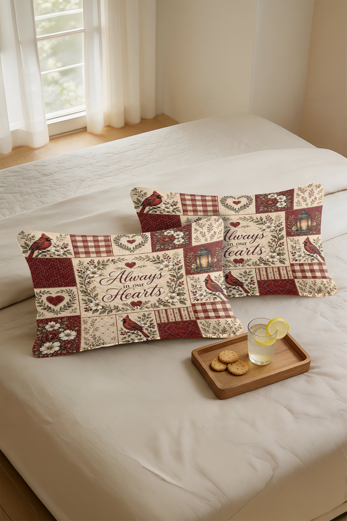 Red Cardinal Memorial Pillows