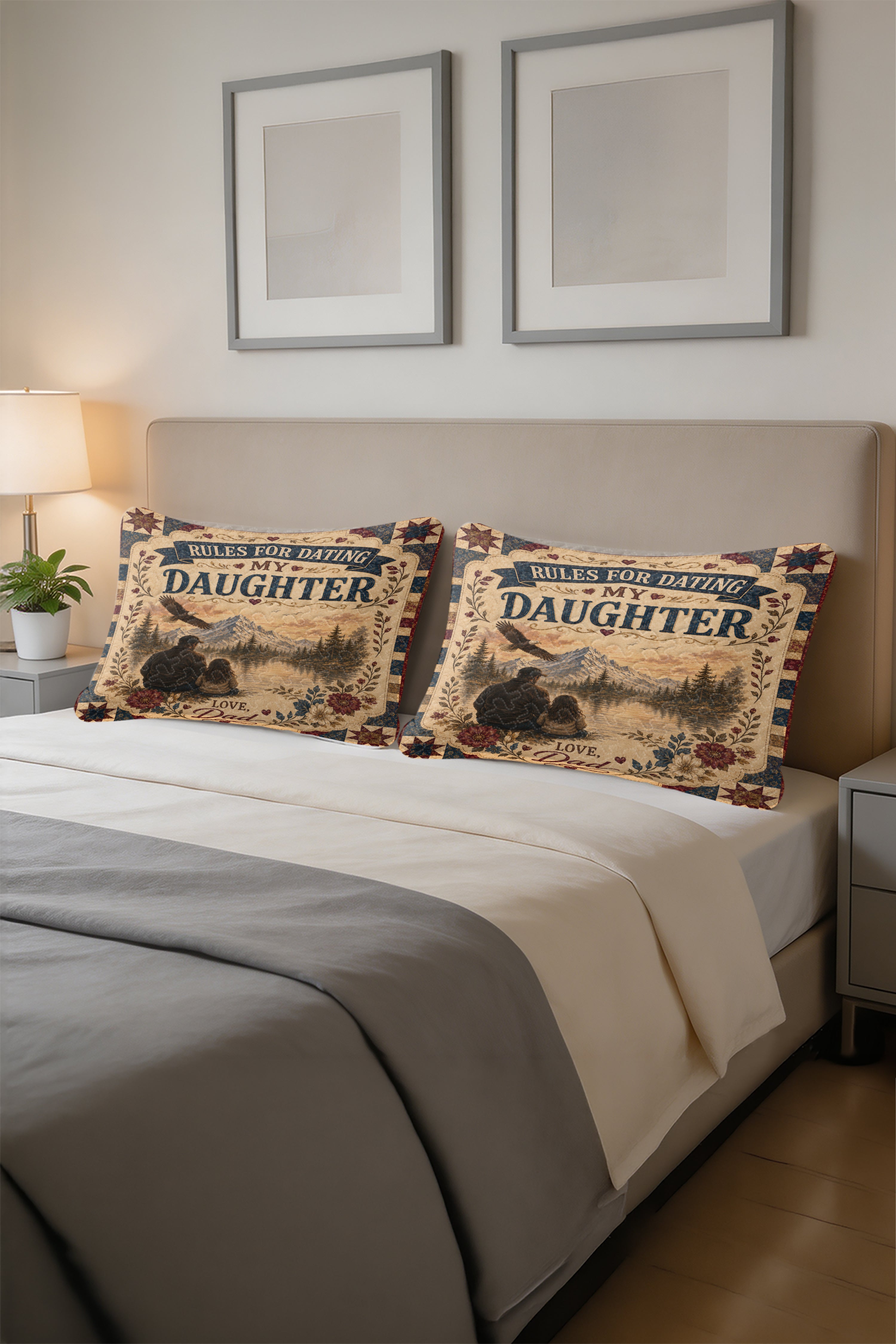 Rules For Dating My Daughter Protective Dad Pillow