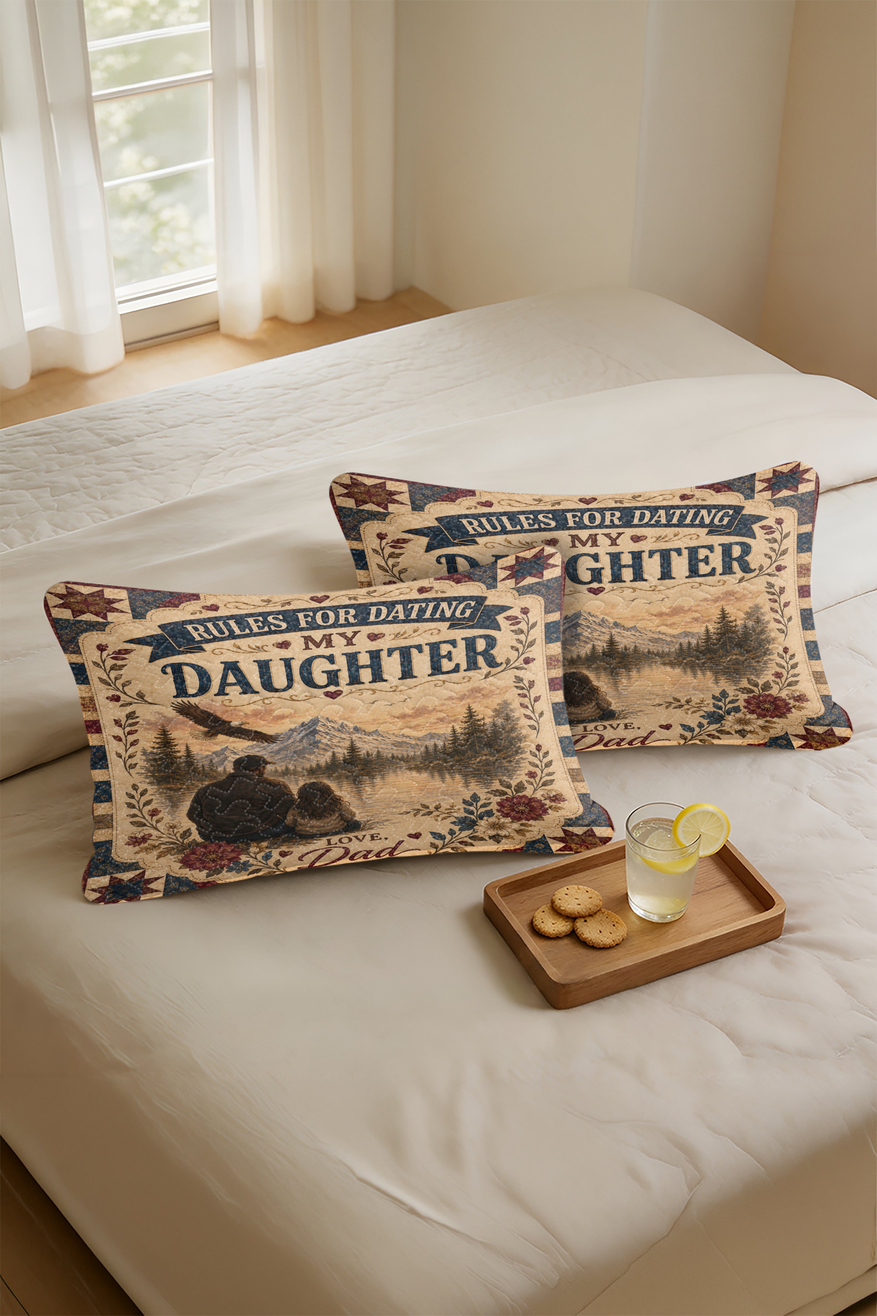 Rules For Dating My Daughter Protective Dad Pillow