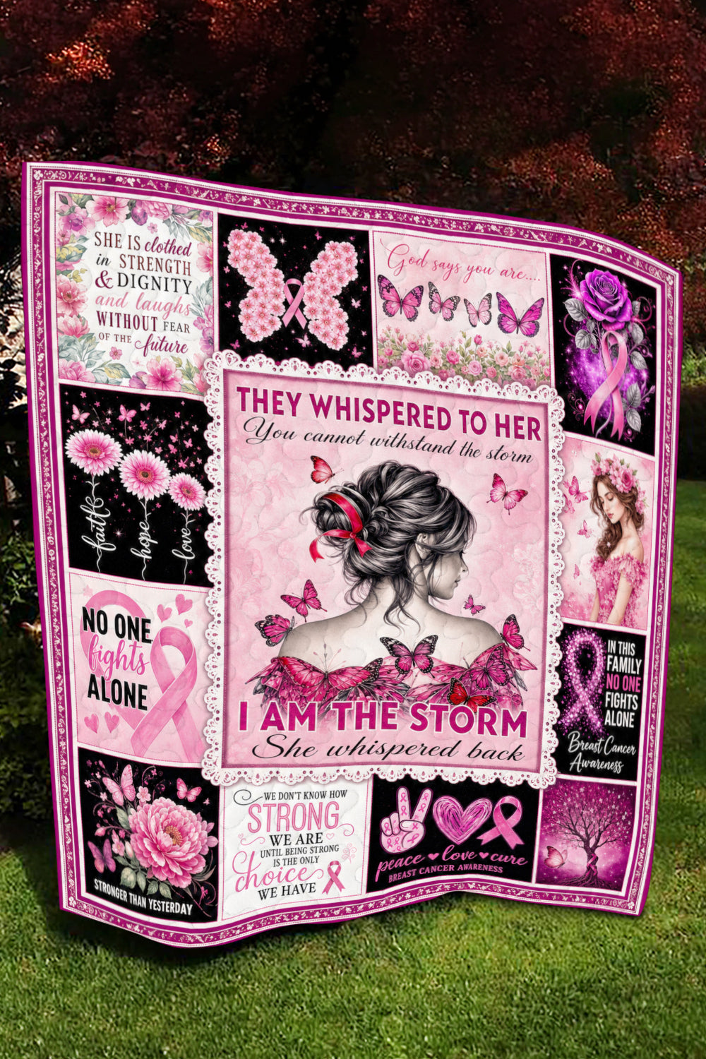 Storm Woman Portrait I Am The Storm Quilt Blanket