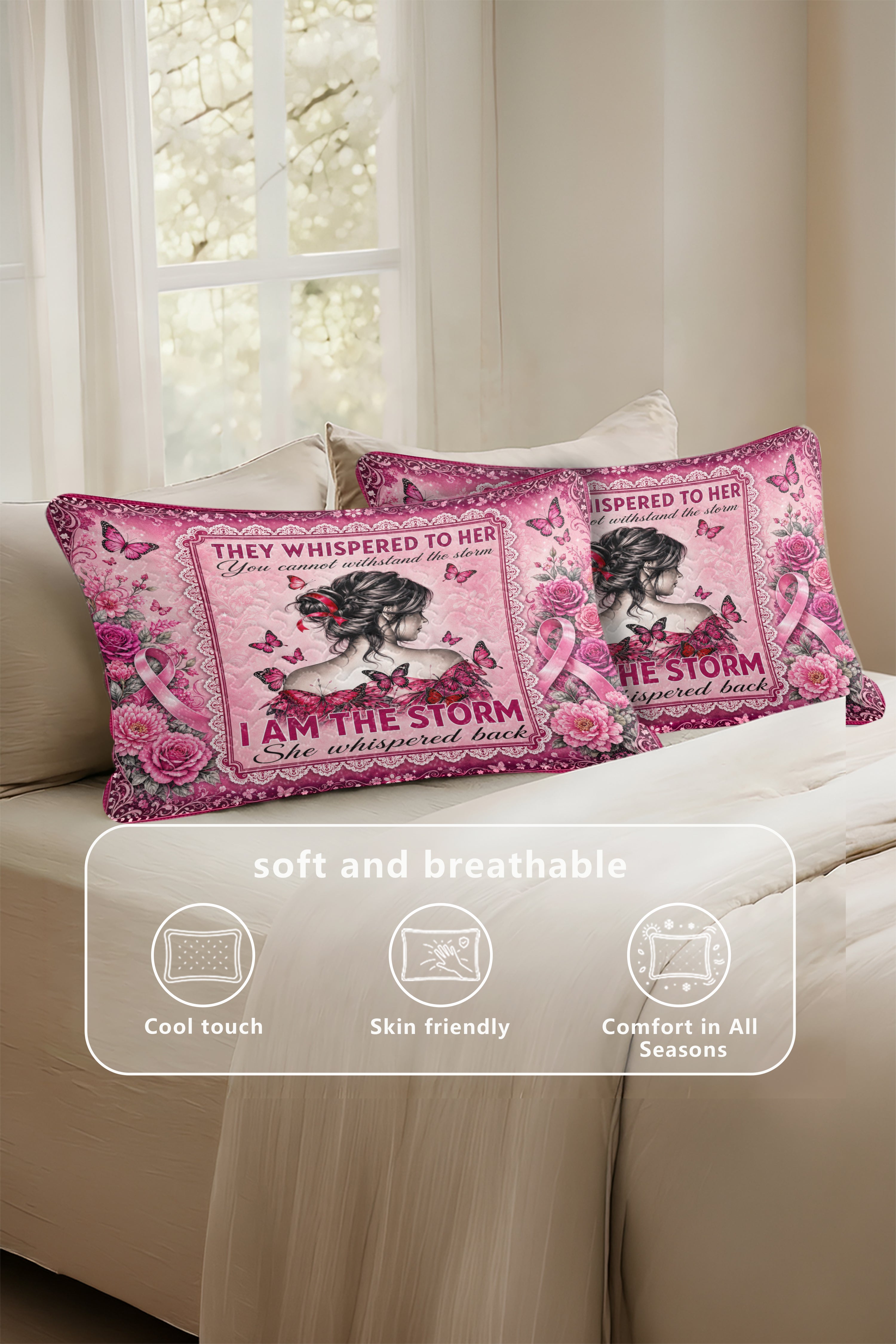 Storm Woman Portrait I Am The Storm Quilt Pillows