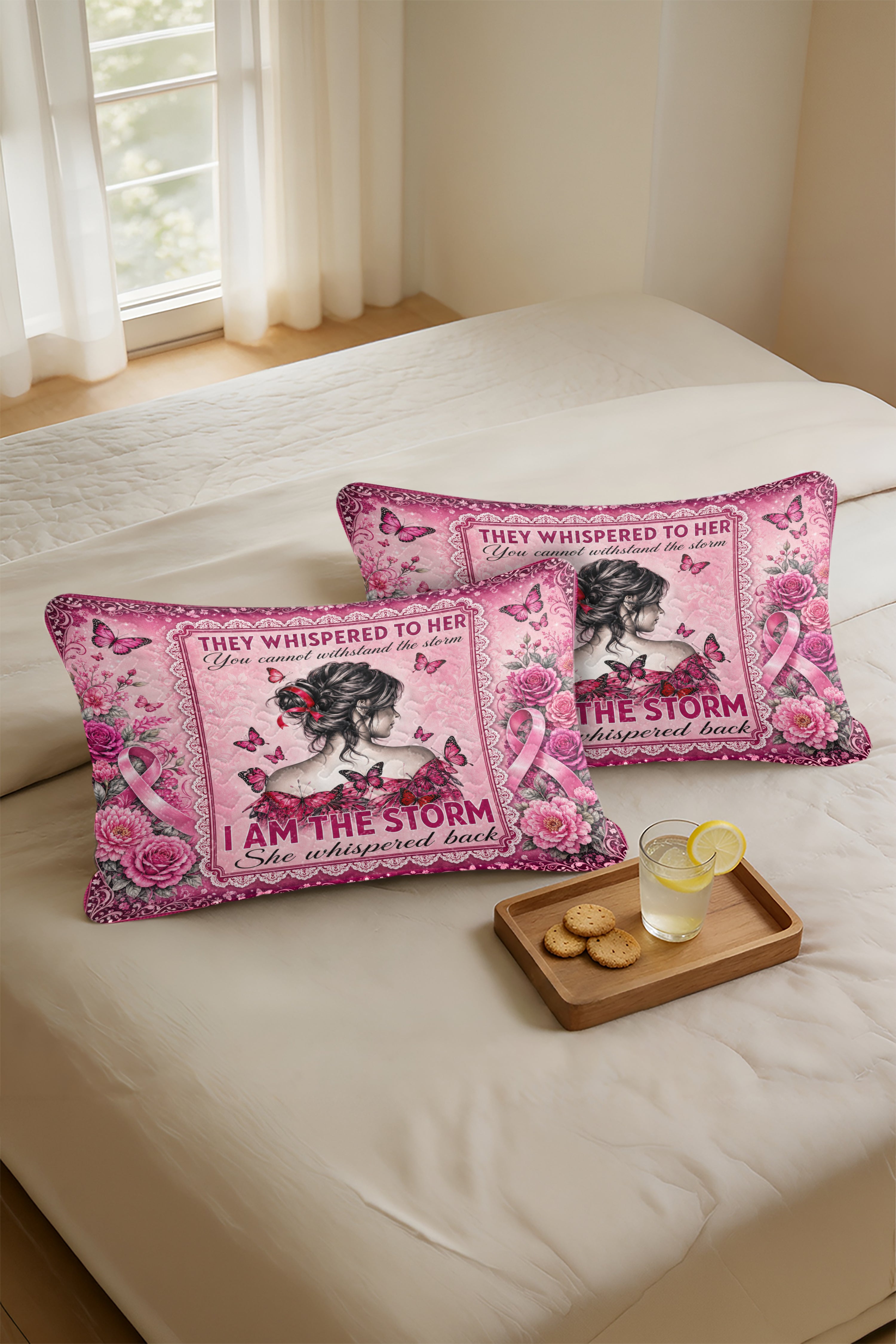 Storm Woman Portrait I Am The Storm Quilt Pillows