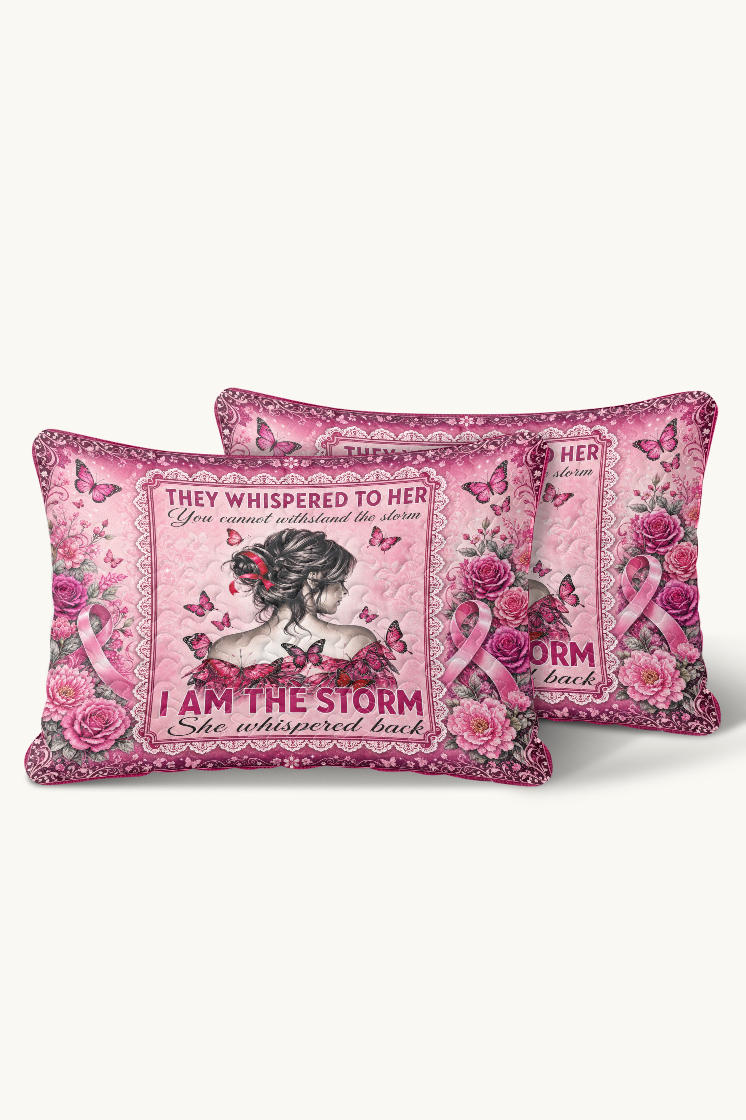 Storm Woman Portrait I Am The Storm Quilt Pillows