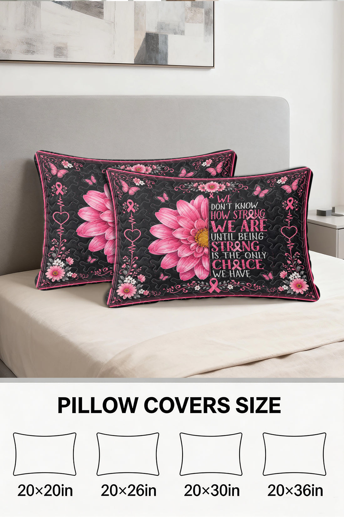 Sunflower We Dont Know How Strong Quilt Pillows