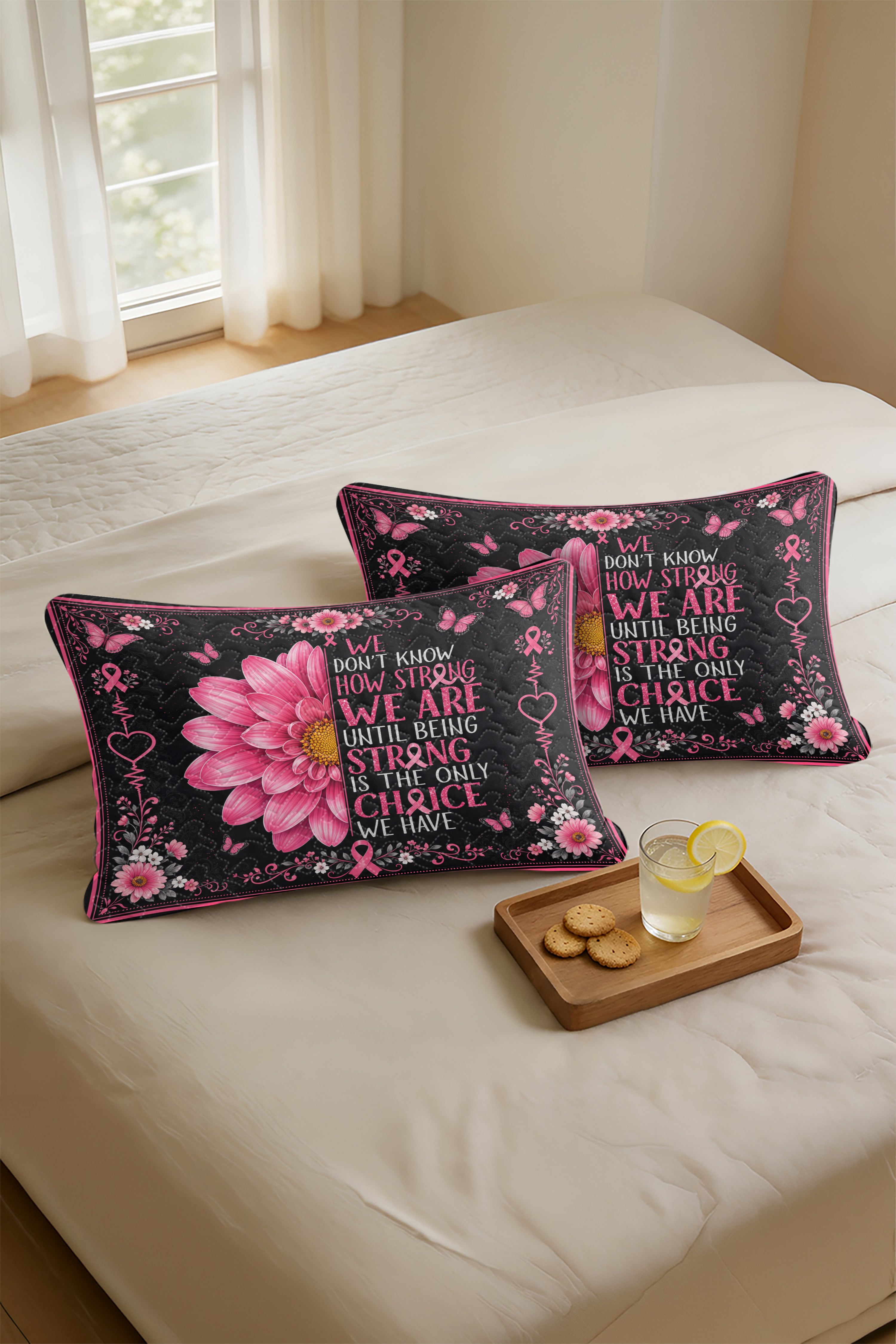 Sunflower We Dont Know How Strong Quilt Pillows
