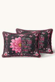 Sunflower We Dont Know How Strong Quilt Pillow