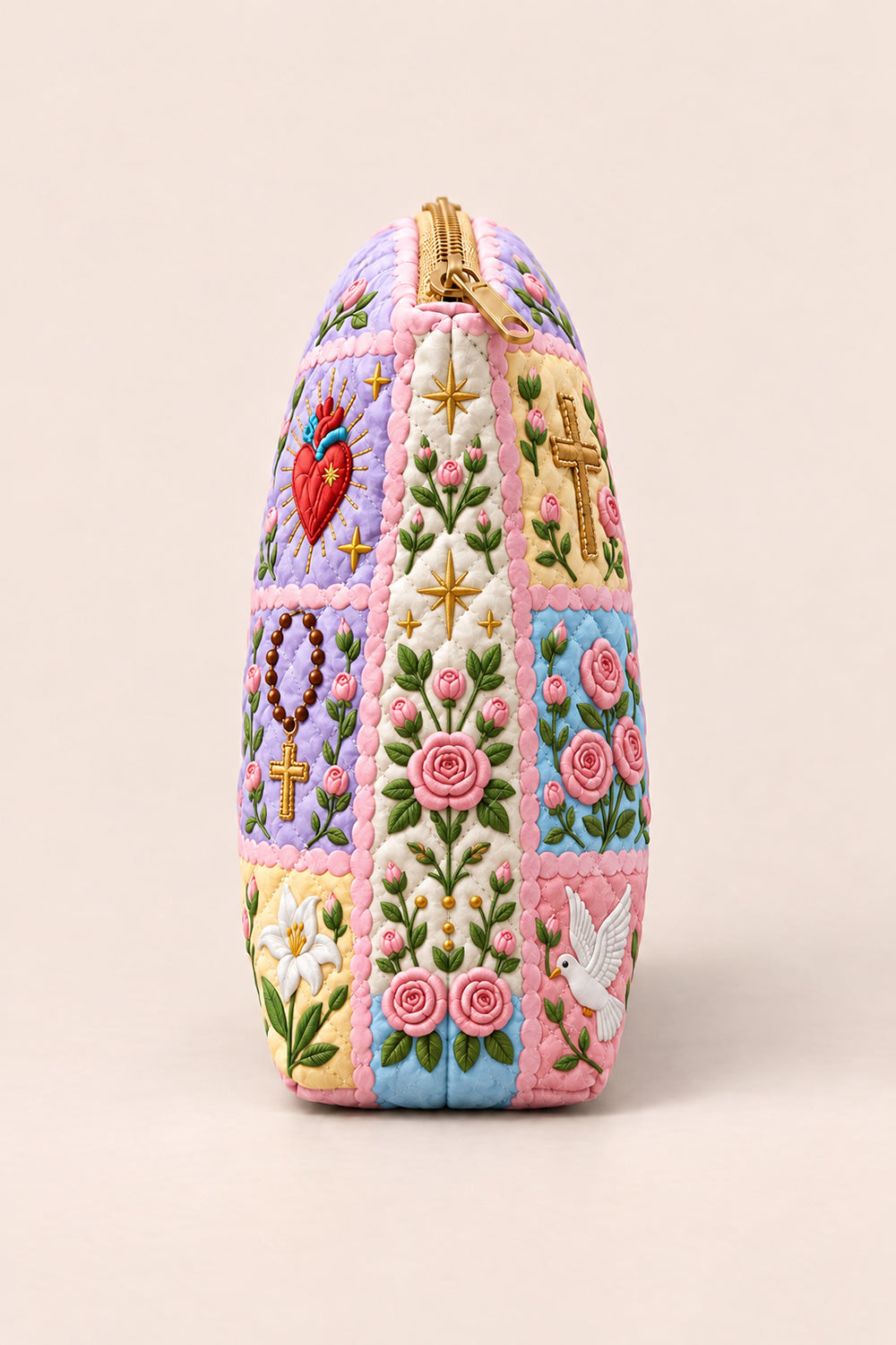 Virgin Mary Quilt Pouch Quilted Pouches