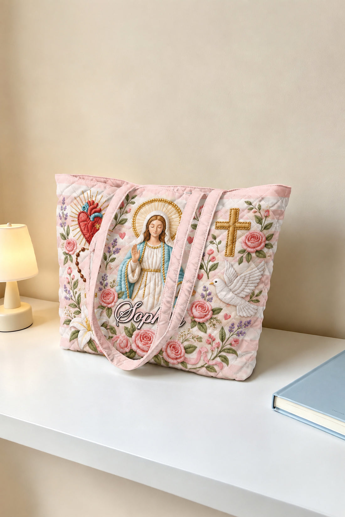 Virgin Mary Quilted Bag