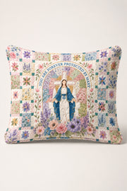 You are forever protected by Mary Quilt Pillow