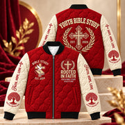 Youth Bible Study Quilted Bomber Jacket